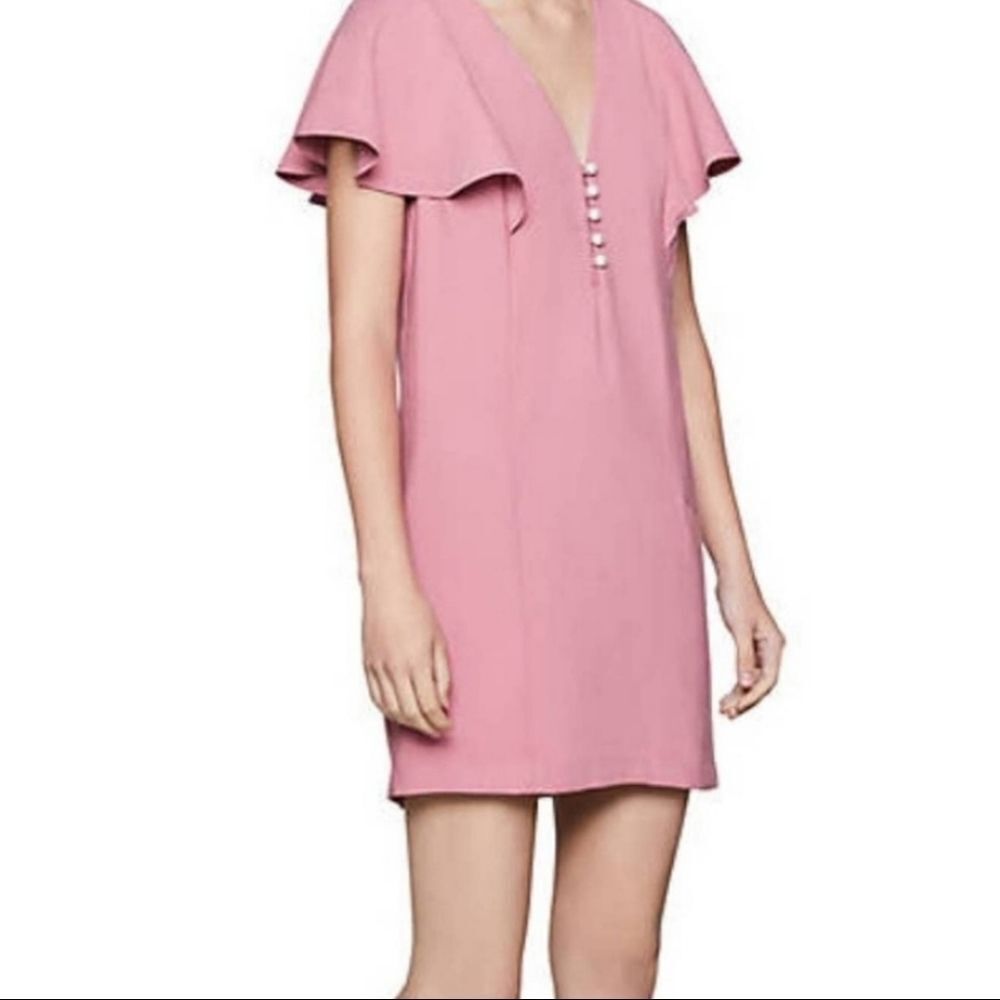 BCBGeneration Mauve Pink Flutter Sleeve Shift Dress - Picture 2 of 12